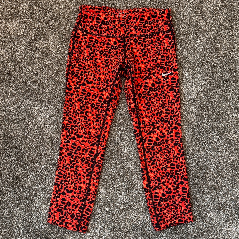 Nike DriFit Neon Leopard Print Leggings